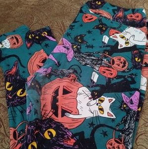 Halloween leggings LULAROE Cat in Pumpkin TC2